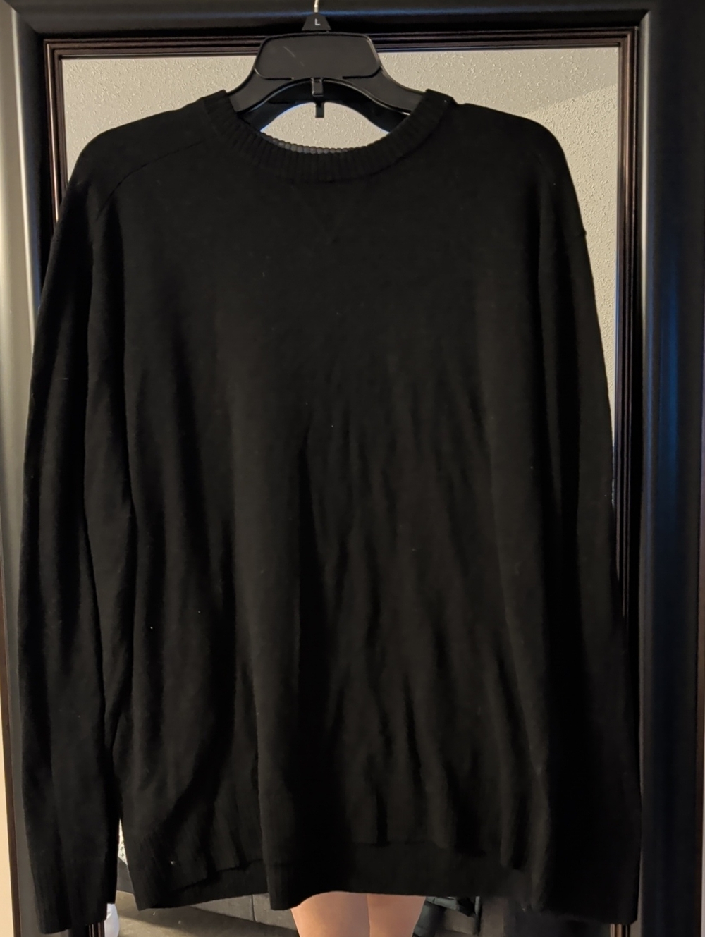Smartwool Black Crewneck Pullover Sweater